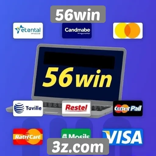 Variedade de métodos de pagamento em 56win